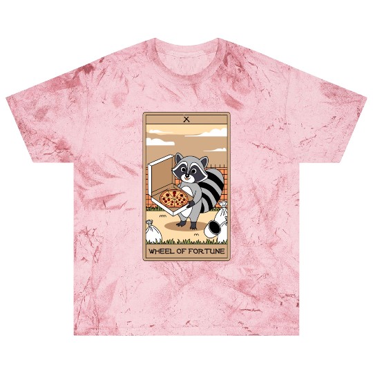 Wheel of Fortune Raccoons Tarot Card Blast T Shirts