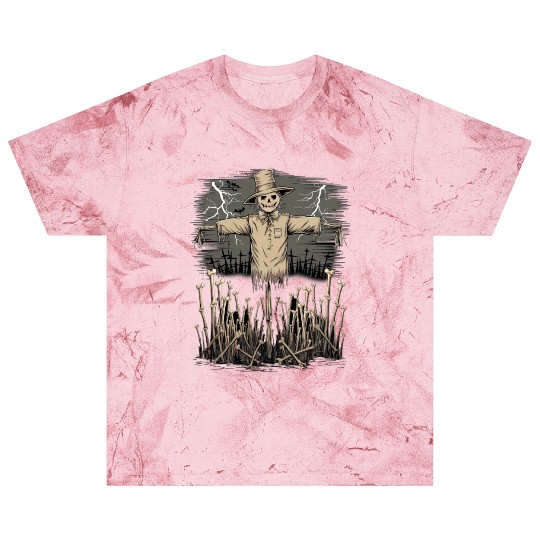 Spooky Halloween Scarecrow Blast T Shirts