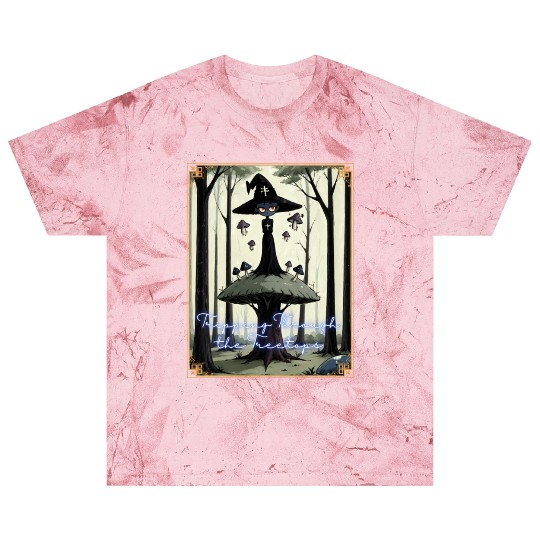 Tripping Through the Tree Tips Psychedelic Witch Blast T Shirts