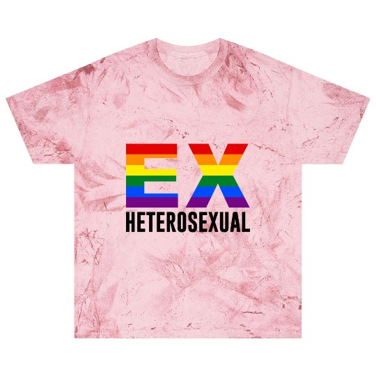 Ex Heterosexual Rainbow Flag LGBT Pride Month Blast T Shirts