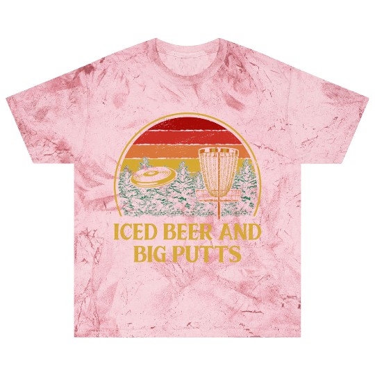 Iced Beer and Big Putts Disc Golf Beer Lover Golfe Blast T Shirts