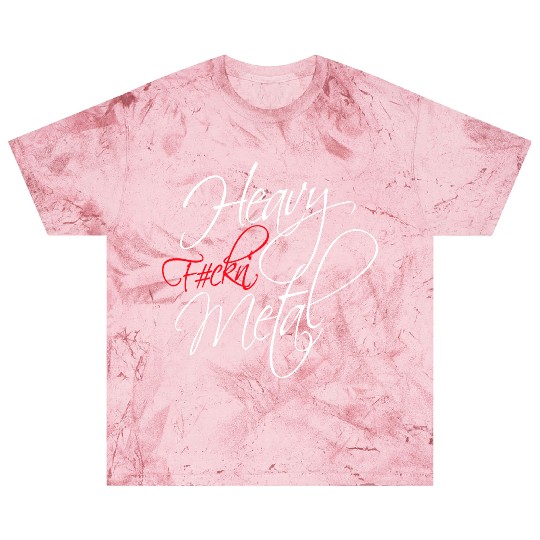 Heavy F#ckin' Metal Hard Rock Fun Music Text Quote Blast T Shirts