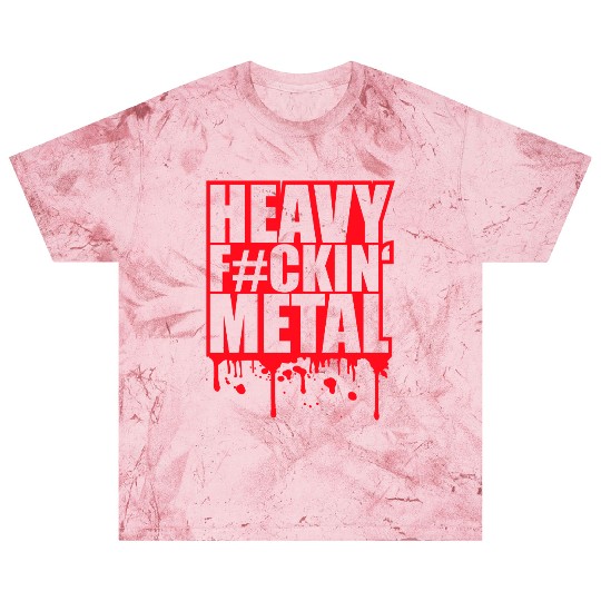 Heavy F#ckin' Metal Hard Rock Music Graffiti Spray Blast T Shirts