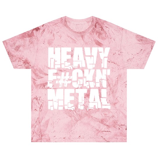 Heavy F#ckin' Metal Hard Rock Fun Music Text Quote Blast T Shirts