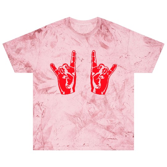 Two heavy metal hard rock horn finger hand gesture Blast T Shirts