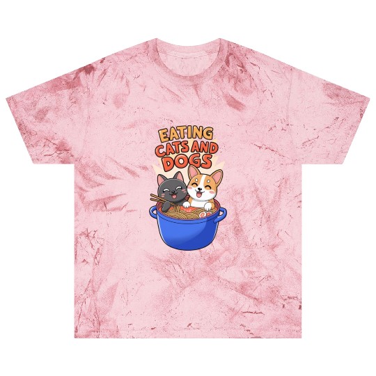 Funny eat Cat and Dog in Ramen political Blast T Shirts