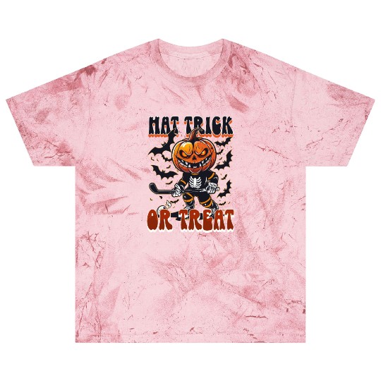 Halloween Ice Hockey Hat Trick Or Treat! Blast T Shirts