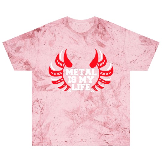 Heavy Metal Is My Life Hard Rock Music Text Quote Blast T Shirts