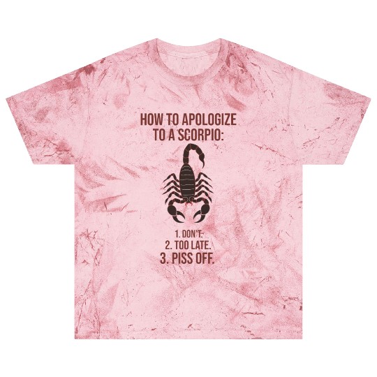 How to Apologize to a Scorpio Funny Guide Blast T Shirts