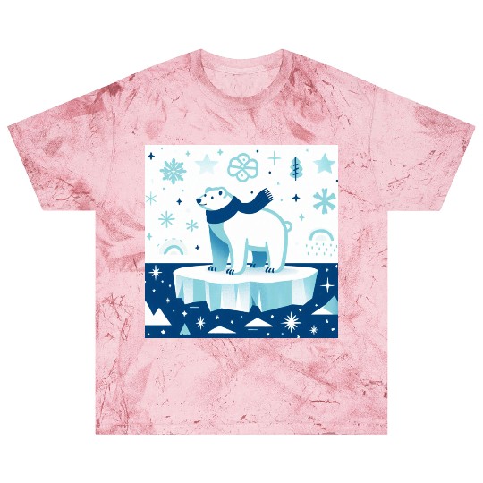 Polar Bear in Winter Wonderland Blast T Shirts