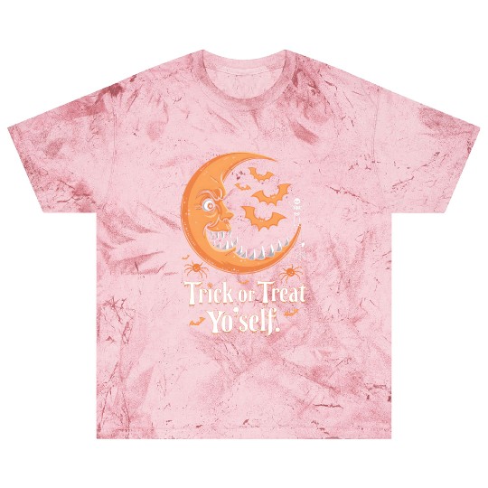 Trick or Treat Yo'self Halloween Moon Design Blast T Shirts