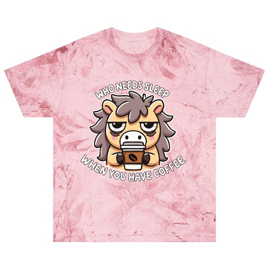 Sleepy Coffee Lover Horse – Funny Coffee Addict C Blast T Shirts