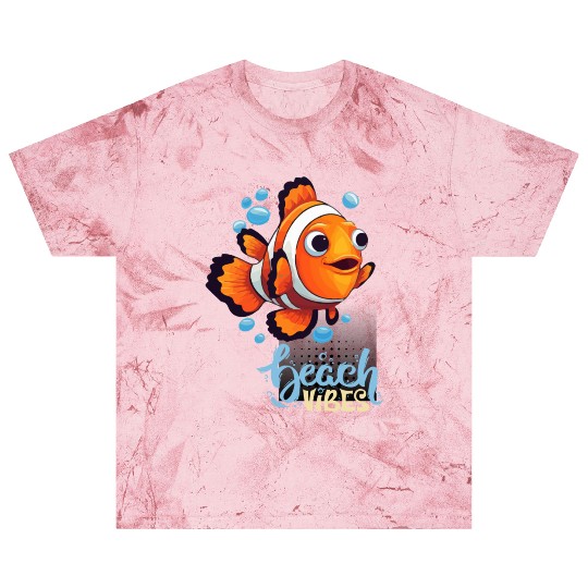 Cream Blue Green Modern Skeleton Beach Blast T Shirts