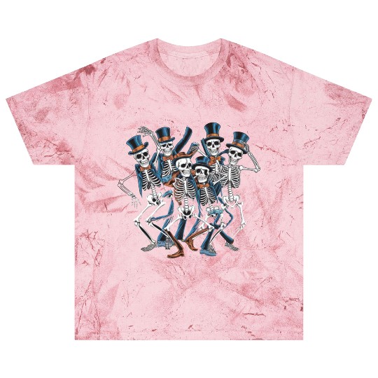 Let's Dance Dancing Skeleton Skull Blast T Shirts