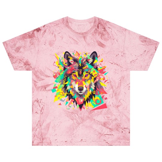 Majestic Pop Art Alpha Wolf - Vibrant Warm Blast T Shirts