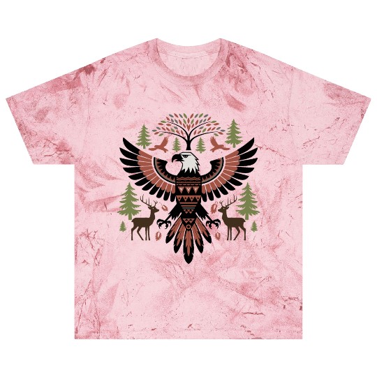 Native American Style Eagle Design Blast T Shirts