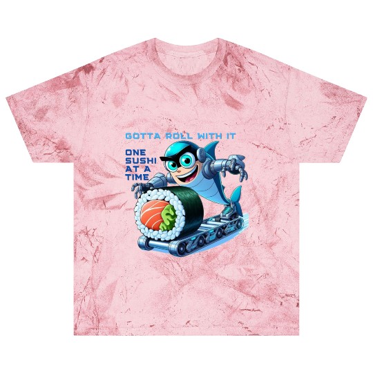 funny shark cyborg cyberpunk rolling sushi Blast T Shirts