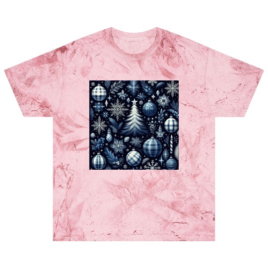 flannel blue and white christmas Blast T Shirts