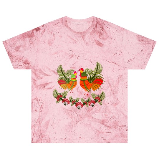 Rooster with hen Blast T Shirts