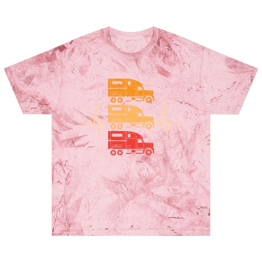 Truck driver heart beat Trucker Funny Truck Driver Blast T Shirts