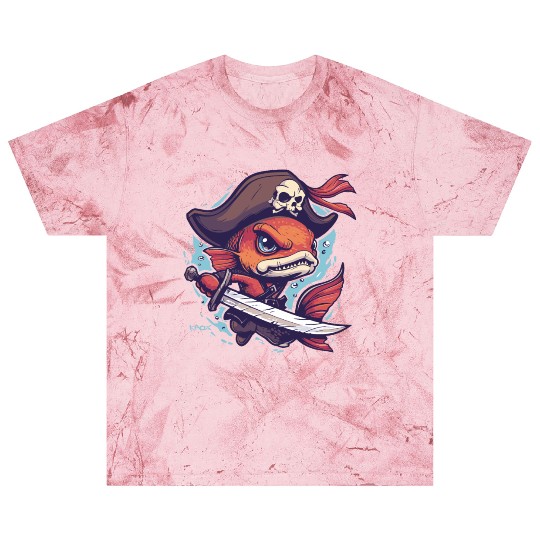 Captain Goldfish the Fish Pirate Blast T Shirts