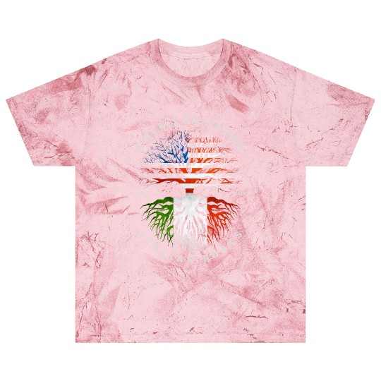 American Grown Italian Roots Italy Flag Blast T Shirts