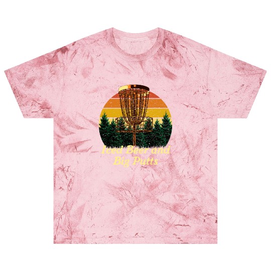 Iced Beer and Big Putts Disc Golf Beer Lover Golfe Blast T Shirts