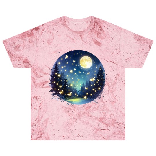 Moonlit Fireflies Blast T Shirts