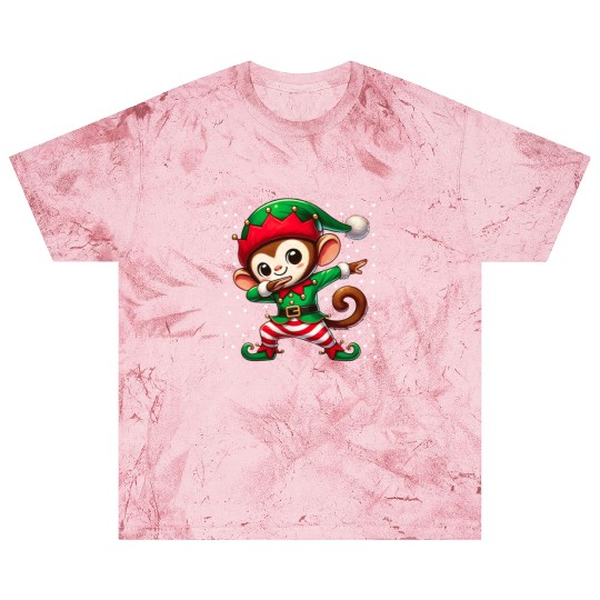 Christmas Monkey Elf Funny Monkey Lover Ape Blast T Shirts