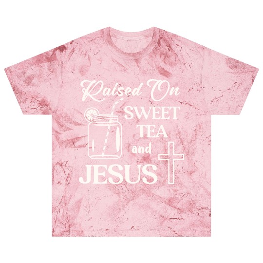 Raised On Sweet Tea And Jesus LIKE US ON FACEBOOK Blast T Shirts