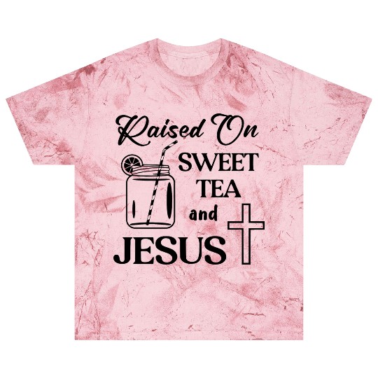 Raised On Sweet Tea And Jesus LIKE US ON FACEBOOK Blast T Shirts