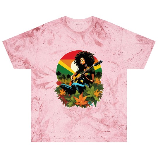Rastafarian guitar player in reggae style Blast T Shirts