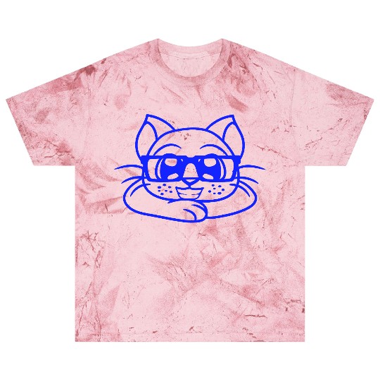 Nerd Cat Horn-rimmed Glasses Geek Smart Kitten Fun Blast T Shirts