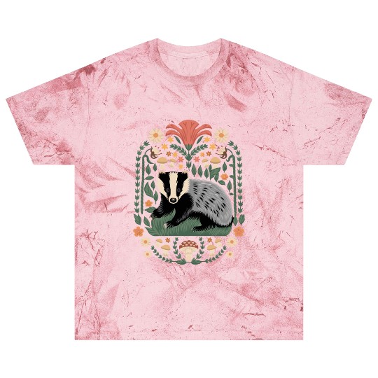 Cottagecore Badge and Mushrooms Harmony Blast T Shirts