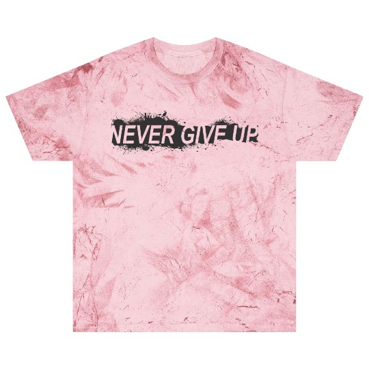 never give up Tipografi eksperimental abstrak Blast T Shirts