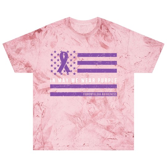 In May We Wear Purple Fibromyalgia Warrior Blast T Shirts