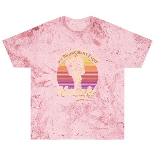 My Retirement Plan Karaoke Microphone Retro Blast T Shirts