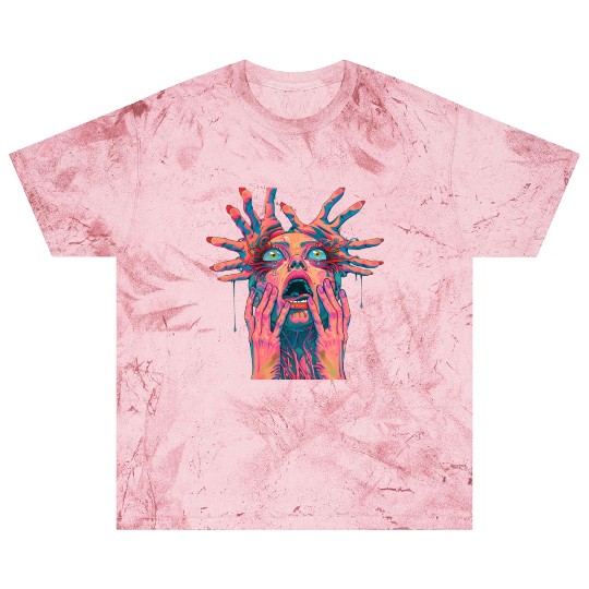 Neon Nightmare: Psychedelic Horror Art Blast T Shirts