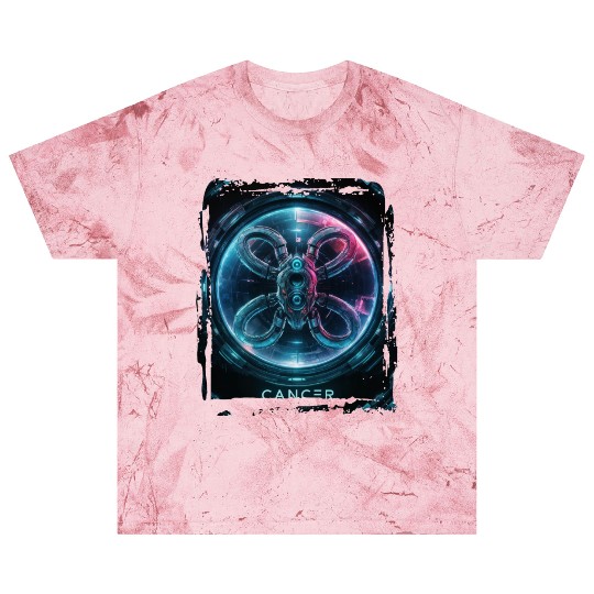 Zodiac sign Cancer in cyberpunk era Future Blast T Shirts