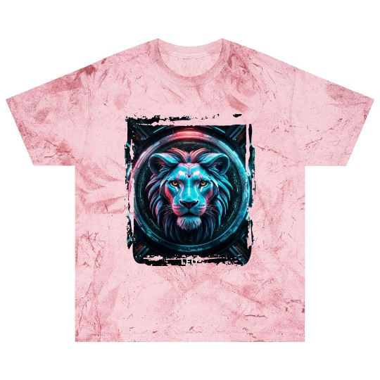 Zodiac sign Leo in cyberpunk era Future Blast T Shirts