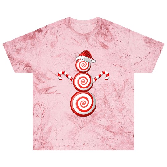 Funny Christmas Blast T Shirts Peppermint Candy Snowman