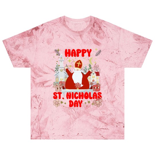 Happy saint Nicholas dayretro logo Blast T Shirts