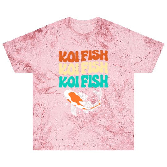 Retro Colorful Koi Fish Japanese Koi Carp Fish Blast T Shirts