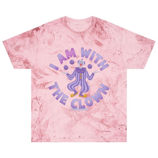 I Am With the Clown - Creepy & Funny Halloween Blast T Shirts