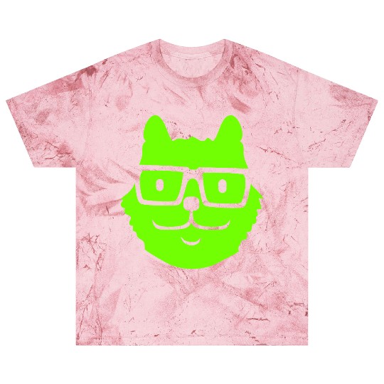 Nerd Cat Horn-rimmed Glasses Geek Smart Kitten Fun Blast T Shirts