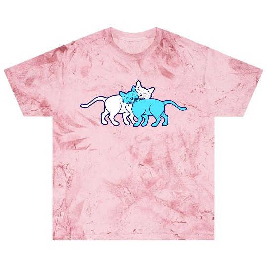 2 Happy Cats Friends Team Two Cuddling Love Couple Blast T Shirts