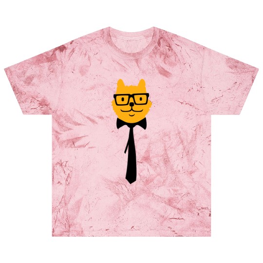 Nerd Cat Horn-rimmed Glasses Geek Smart Kitten Fun Blast T Shirts