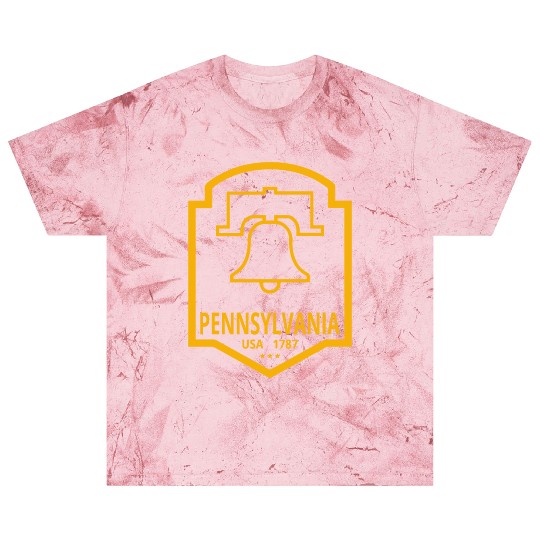 Vintage Pennsylvania Emblem with Liberty Bell Blast T Shirts