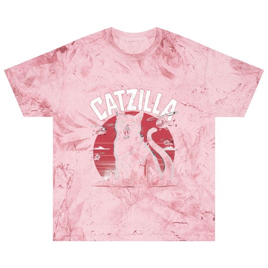 Catzilla Attacks City Design Blast T Shirts
