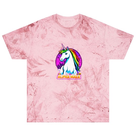 Alpha male LGBT unicorn Halloween Neon Colors Blast T Shirts